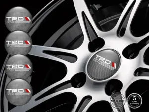 Toyota TRD Ruota Adesivo Stile Loghi Cupola Lusso